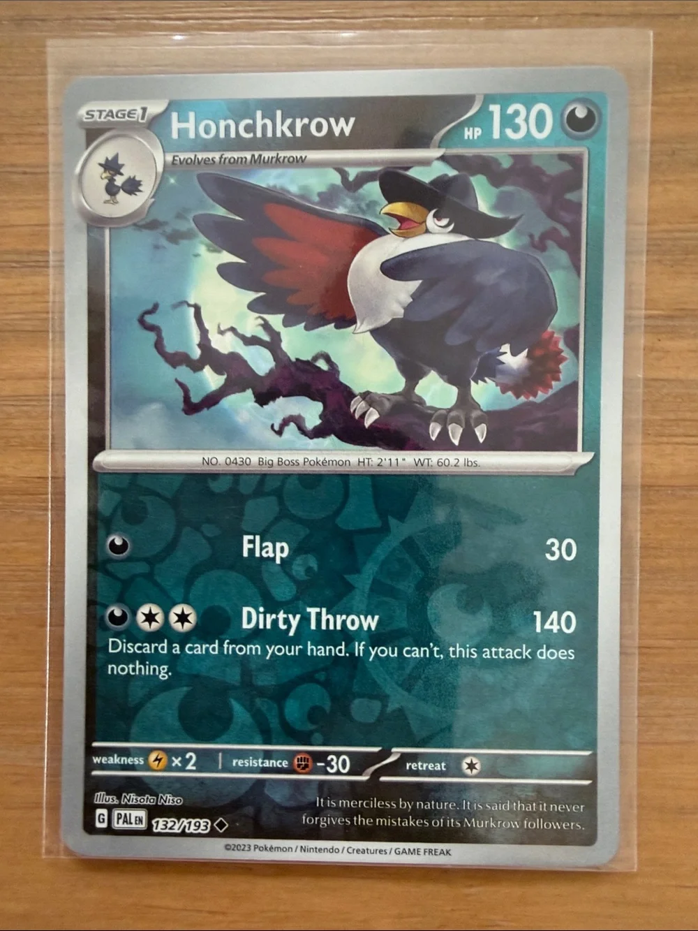 Murkrow & Honchkrow Evolution Lot | 2 Pokémon Cards | Reverse Holo ✨5/$25✨